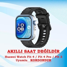 Huawei İle Uyumlu Watch Fit 5 Fit 5 Pro Fit 4 Fit 4 Pro Fit 3 Uyumlu Tokalı Silikon Lansman Kordon Kayış Çok Renkli