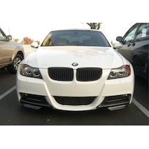 BMW E90 Ön Tampon Flap Seti M Technic, Piano Black, 2004 2008