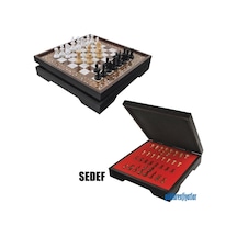 Star Vip Satranç Takımı - Büyük Boy 1. Kalite Satranç Seti Sedef