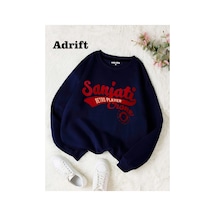 Tarzsokak Sanjati Retro Player Y2k Harajuka Style Sokak Trend Tasarım Harajuku/gotik Lacivert