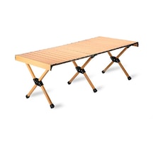 Saklama Çantalı Piknik Masası, Kayın Ağacı Damarlı, 120 60cm