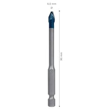 Professional 1x Expert Hex-9-hardceramic Matkap Ucu Sert Fayanslar, Ø 6 Mm, Aksesuar Döner Matkap/vidalamalar