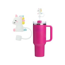 1 Adet Unicorn Figürlü 10mm Silikon Pipet Kapağı Uyumlu Toz Geçirmez Pipet Tıpası