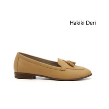 Gönderi(R) Gönderi R Hardal Püsküllü Hakiki Deri Babet Hardal