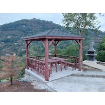 Şen Mobilya Ahşap Çardak Çardak P021 Maun