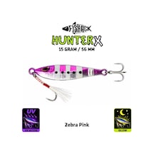 Metal Jig Yem - Fishack Hunterx - 15g 56mm - Renk Zebra Pink