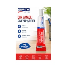 Sıvı Yapıştırıcı 19 Gr Tüp Gıpta Çok Amaçlı Kuvvetli Yapıştırıcı 1 Adet Okul Büro Yapıştırıcısı Kağıt Karton