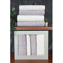 Hazal %100 Pamuklu Kutulu 4'lü Banyo Havlu Seti Hamam Takımı 50x90 - 90x150 Antrasit-krem - 00081 Antrasit Hazal %100 Pamuklu Kutulu 4'lü Banyo Havlu Seti Hamam Takımı 50x90 - 90x150 Antrasit-krem - 00081 Antrasit