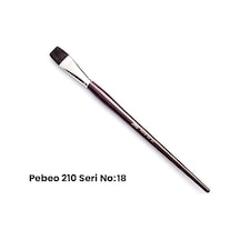 Pebeo 210 Seri Samur Düz Kesik Uçlu Fırça No 18