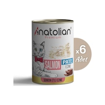 Anatolian Premium Somonlu Ezme Yetişkin Kedi Konservesi 400 gr x 6 Adet
