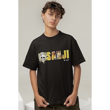 One Piece Sanji Logo Siyah Tişört