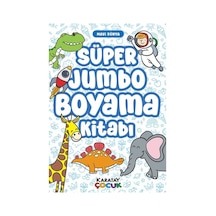 Süper Jumbo Boyama Kitabı - Mavi Dünya - Kolektif - Karatay Çocuk Yayınları