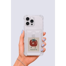 Apple iPhone Uyumlu 15 Pro Max Kartlıklı Tomato Desenli Kılıf
