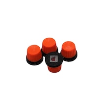 Mottopi 4 Adet Neon Knop Seti,dj Kapak, Midi Düğme-turuncu