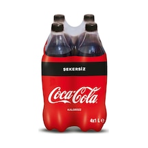 Coca Cola Şekersiz 4 x 1 L