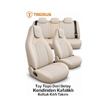 Seat Ateca 2016 Ve Sonrası Ortopedik Tay Tüyü Koltuk Kılıfı Tokyo Serisi Bej