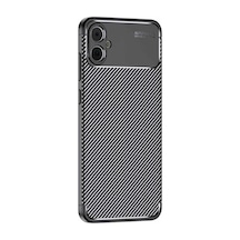 Samsung Galaxy Uyumlu , A05 Kılıf Auto Focus Karbon Kapak - Siyah