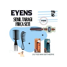 Eyens Şekil Tarağı Ve Isıya Dayanıklı Fön Fırçası Seti 5 Parça