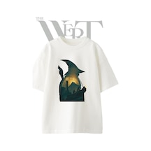 Thewert Lord Rings Tasarım Baskılı Ünisex Beyaz Oversize T-shirt