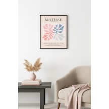Doğal Ahşap Çerçeveli Retro Tablo - Pastel Tonlarda Tropikal Yaprak Huhu2416