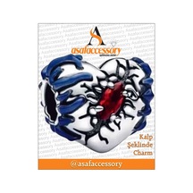 Stranger Things Kalp Charm Asafaccessory Mavi