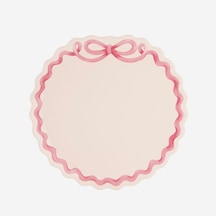 Pembe Stoneware Yemek Tabağı 25 Cm