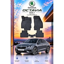 Skoda Octavia 2020+ Aracınıza Özel Üretim Havuzlu Paspas Takımı A+ -mod-