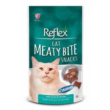 Reflex Meaty Bite Ördekli ve Peynirli Kedi Ödülü 40 G