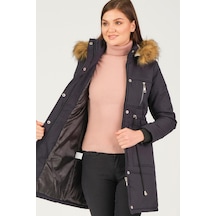 Z6711 Dewberry Cremona Bayan Kaban-düz Lacivert