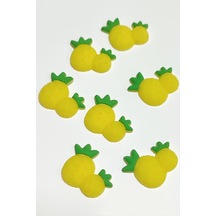 Zenviac456 Ananas Silikonlu Figür 1 Adet Zenviac45678 Sarı
