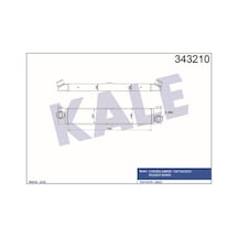 KALE OTO Radyatör 343210 Turbo Radyatörü Ducato 06- / Boxer 06- / Jumper 06- Relay 06- 745X145X64