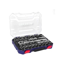 Workpro Wp202525 30 Parça 1/2 Cr-v Metrik/inç Profesyonel Lokma Takımı Fr Wp202525