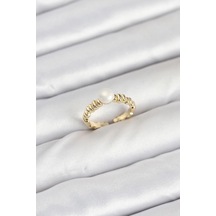 Mey İthalat Pirinç Gold Renk Göbek İnci Model Kadın Yüzük - Özel Seri Meyeb68d13dc6ac08e56e430dc13a Altın