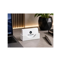 Veriqo 3d Masaüstü Kartvizitlik Siyah Kartvizit Standı Ofis Organizer Kartlık