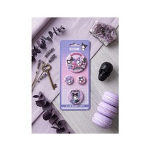 Kuromi & Hello Kitty Lisanslı 4'lü Rozet Set Renkli