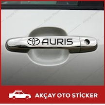 (6 Adet) Toyota Auris Kapı Kolu Sticker Auris Sticker Auris Arma