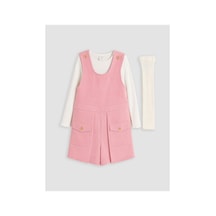 LC Waikiki Alıta Cıty Farkıyla Lcw Kids Pembe Düz Kız Çocuk Elbise Pembe - 928242481 Pembe