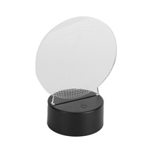 Goldenqian 3d Lamba, Enerji Tasarrufu 7 Renk Erkekler Için Dokunmatik Gece Işığı Çocuklar Için Ofis Için Yatak Odası Için Ev Için Bebek Odası Barlar Için Xlpjpw Siyah