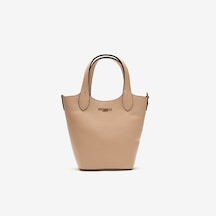 D53 Nude Omuz Çantası Kadın Top Piumelli Milano Bag beyaz
