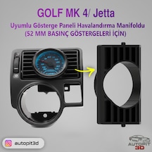 Gösterge Paneli Havalandırma Manifoldu Golf Mk 4/ Jetta 52 Mm Basınç Göstergeleri İçin Golf Mk 4