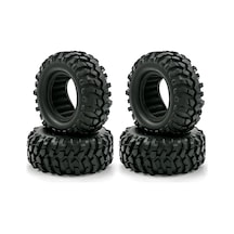 Yaozixa 1/10 Rc Araçları İçin 4 Adet Kauçuk Lastik, Trx4 Scx10 90046 90047 Cc01 Uyumlu, 96mm Dış Çap, 48mm İç Çap, 40mm Genişlik