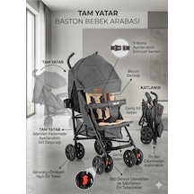 Öykü Bebek Dunyasi Tam Yatar Baston Bebek Arabası