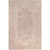 Royal Halı Nil Nb07a Yumuşak Dokulu Üst Kalite Viskon İplik 120 Tarak İpek Halı Bej