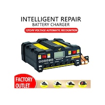 12v24v 220w Araç Akü Şarj Cihazı, Tam Otomatik Yüksek Frekanslı Akıllı Darbe Onarım Şarj Cihazı, Lcd Ekran Yüksek Güçlü Şarj Cihazı