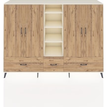 Hyperion Dolap 12 Raflı 3 Çekmeceli 4 Kapaklı 220x44x163 Aytaşı-ç Aytaşı-çam