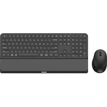 Phılıps Spt6607b, Siyah, Türkçe Q, 2.4ghz Ve Bluetooth Kablosuz, Bilek Destekli, Multimedya Klavye Mouse Set Lazer Phılıps Spt6607b, Siyah, Türkçe Q, 2.4ghz Ve Bluetooth Kablosuz, Bilek Destekli, Multimedya Klavye Mouse Set Lazer