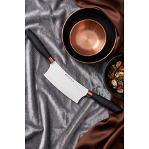 Black Copper Serisi Pizza Börek Mutfak Bıçağı Pide Kıyma Salata Mutfak Şef Bıçak Zırhı Mft-745 Siyah