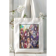 Art Hediye Isekai Shoukan Wa Nidome Desu Baskılı Bez Omuz Çantası Kişiye Özel Model 2 Çok Renkli