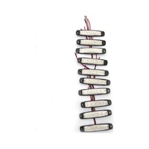 (10 ADET) BEYAZ 6 LEDLİ PARMAK LAMBA 24V
