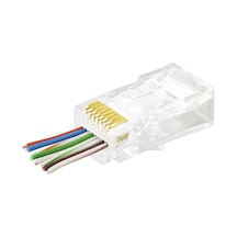 Cat6 Ez Rj45 Konnektör 100 Adet Paket - Şeffaf Apxrj45